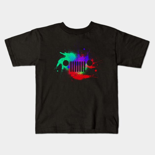 color jeep Kids T-Shirt by dieukieu81